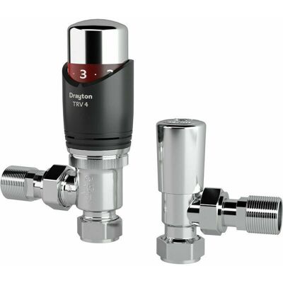 Drayton - TRV4 - Anthracite - 15mm - Angle Valve Drayton - TRV4 - Anthracite - 15mm - Angle Valve
