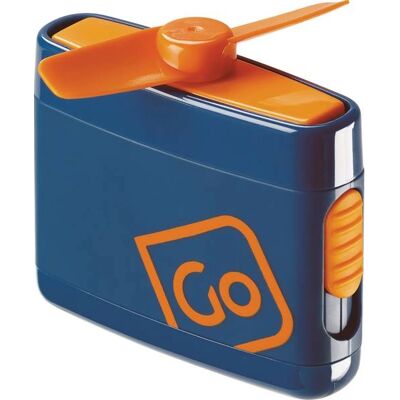 Go Travel Mini-Reiseventilator - Blau/Orange - Reiseventilator Go Travel Mini-Reiseventilator - Blau/Orange - Reiseventilator