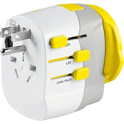 Go Travel Verdensomspennende Adapter Twin USB-A - Reiseadapter Go Travel Verdensomspennende Adapter Twin USB-A - Reiseadapter