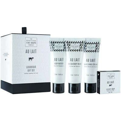 Scottish Fine Soaps Au Lait Luxurious Set Scottish Fine Soaps Au Lait Luxurious Set