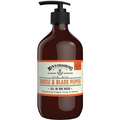 Scottish Fine Soaps Lave Tout-en-Un Chardon & Poivre Noir (500 ml) - Publicité Scottish Fine Soaps Lave Tout-en-Un Chardon & Poivre Noir (500 ml) - Publicité