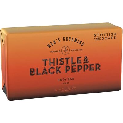 Scottish Fine Soaps - Thistle & Black Pepper - 220g - Fragrance Thistle & Black Pepper - Body Bar Scottish Fine Soaps - Thistle & Black Pepper - 220g - Fragrance Thistle & Black Pepper - Body Bar