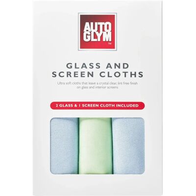 Autoglym - Drei-teilige - Glas & Bildschirm - Reinigungstücher Autoglym - Drei-teilige - Glas & Bildschirm - Reinigungstücher