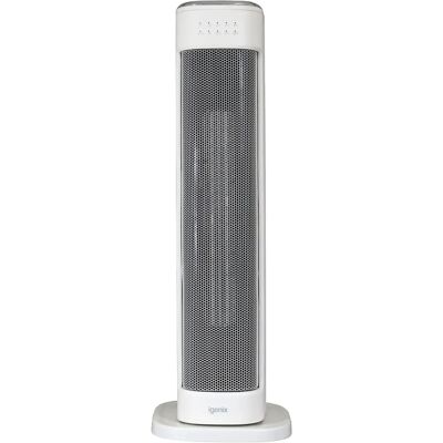 Igenix IGHT020DW - Tower Fan Heater with 3 Heat Modes - White Igenix IGHT020DW - Tower Fan Heater with 3 Heat Modes - White
