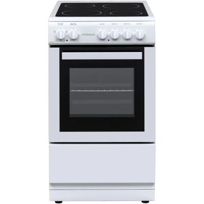 Statesman - C050ESCW - White - 50cm - Electric Cooker Statesman - C050ESCW - White - 50cm - Electric Cooker