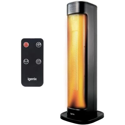 Igenix IGHT020DB Oscillating Tower Fan Heater - Heater Igenix IGHT020DB Oscillating Tower Fan Heater - Heater