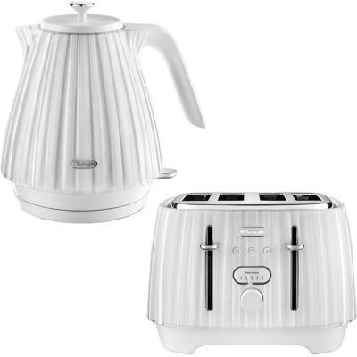 DeLonghi - Ballerina - White - Kettle and Toaster Set DeLonghi - Ballerina - White - Kettle and Toaster Set