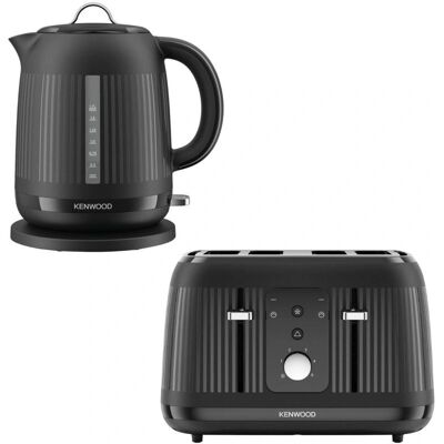 Kenwood Dawn Midnight Black Kettle & Toaster Set Kenwood Dawn Midnight Black Kettle & Toaster Set