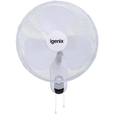 Igenix DF1656 Wall Fan - 16 Inch, 3 Speed, Quiet, Adjustable Igenix DF1656 Wall Fan - 16 Inch, 3 Speed, Quiet, Adjustable