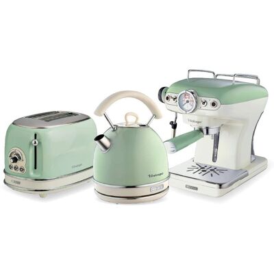 Ariete ARPK17 Retro Style Dome Kettle, Toaster & Espresso Set Ariete ARPK17 Retro Style Dome Kettle, Toaster & Espresso Set