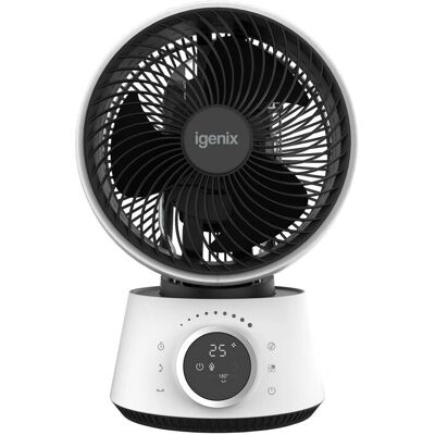 Igenix IGFD4009W Fan - 9 Inch White Turbo Oscillator Igenix IGFD4009W Fan - 9 Inch White Turbo Oscillator