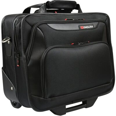 Monolith Deluxe Nylon Wielen Laptop Tas Zwart - Laptop Rugzak Monolith Deluxe Nylon Wielen Laptop Tas Zwart - Laptop Rugzak