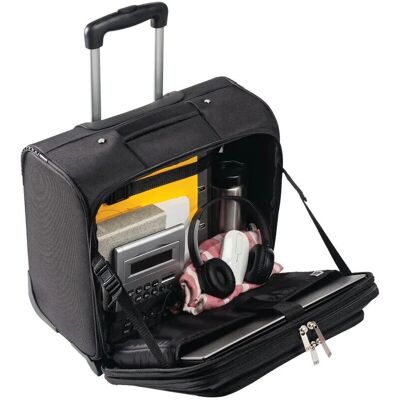 Monolith Black Business Laptop Case - wheeled, telescopic handle, 15.4" Monolith Black Business Laptop Case - wheeled, telescopic handle, 15.4"
