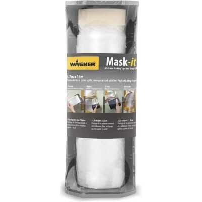 Wagner Mask IT Large Tape & Cover - Masking Set for Windows & Doors Wagner Mask IT Large Tape & Cover - Masking Set for Windows & Doors