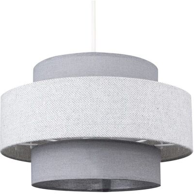 ValueLights Weaver Grey Ceiling Pendant Shade - Ceiling Pendant Light Shade ValueLights Weaver Grey Ceiling Pendant Shade - Ceiling Pendant Light Shade