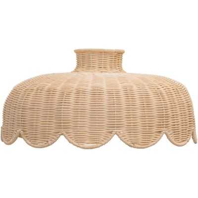 ValueLights - Naveah Natural Scallop Rattan Pendant - Lamp ValueLights - Naveah Natural Scallop Rattan Pendant - Lamp