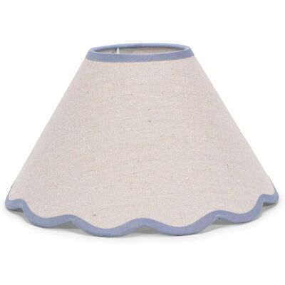 ValueLights - Florie Linen Large Lamp Shade - Scallop ValueLights - Florie Linen Large Lamp Shade - Scallop