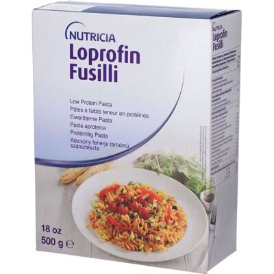 Danone Nutricia Loprofin Fusilli - Pasta med låg proteinhalt Danone Nutricia Loprofin Fusilli - Pasta med låg proteinhalt