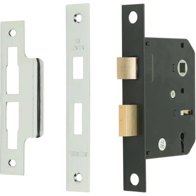 Serrure Sterling MLS330N Nickel - 3 Levier Sashlock - Publicité Serrure Sterling MLS330N Nickel - 3 Levier Sashlock - Publicité