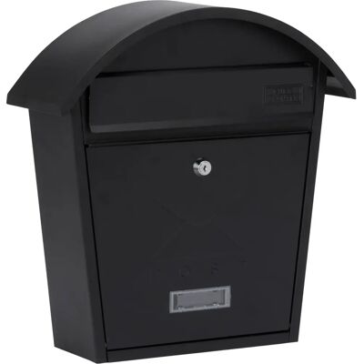 Sterling MB06BK Lockable Galvanised Steel Wall Post Box - Weatherproof Sterling MB06BK Lockable Galvanised Steel Wall Post Box - Weatherproof