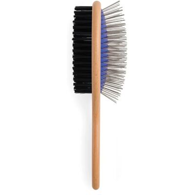 Ancol Heritage Wood Handle Double Sided Dog Brush - Dog Brush Ancol Heritage Wood Handle Double Sided Dog Brush - Dog Brush