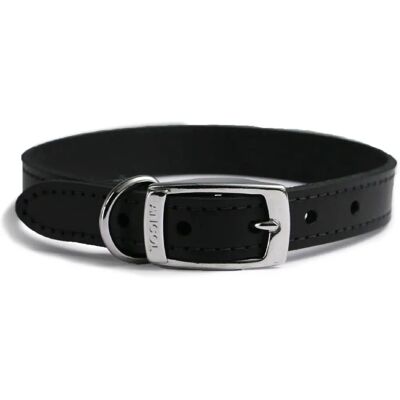 Collier pour chien en cuir noir Ancol - Moyen - Collier pour chiens Collier pour chien en cuir noir Ancol - Moyen - Collier pour chiens