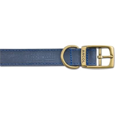 Timberwolf Leather Dog Collar - Blue - 60cm - Dog Collar Timberwolf Leather Dog Collar - Blue - 60cm - Dog Collar