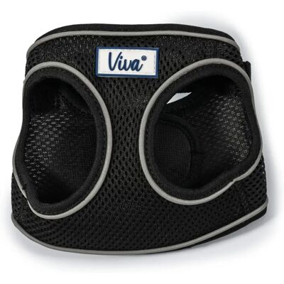 Harnais pour chien Ancol Viva noir à enfiler - Petit Harnais pour chien Ancol Viva noir à enfiler - Petit