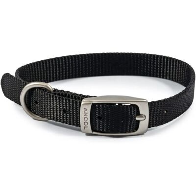 Collier pour chien en nylon Viva d'Ancol - Noir - Collier pour chiens Collier pour chien en nylon Viva d'Ancol - Noir - Collier pour chiens