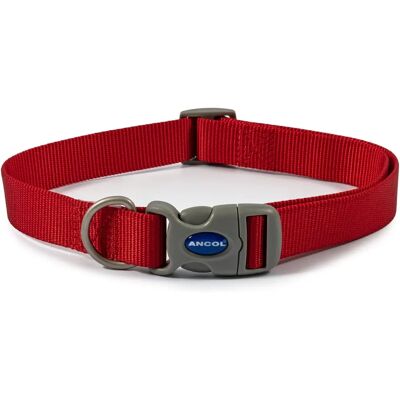 Collier en nylon Heritage Ancol réglable Rouge 15mm X20-30cm Sz1-2 - Publicité Collier en nylon Heritage Ancol réglable Rouge 15mm X20-30cm Sz1-2 - Publicité
