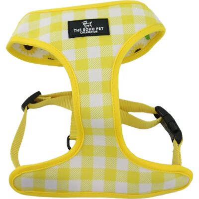 Ancol Sunflower Yellow Check Reversible Dog Harness - Small Ancol Sunflower Yellow Check Reversible Dog Harness - Small