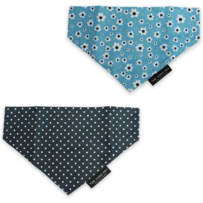 Ancol Daisy Polka Patterned Dog Bandana - Pet Puppy Scarf Ne Ancol Daisy Polka Patterned Dog Bandana - Pet Puppy Scarf Ne