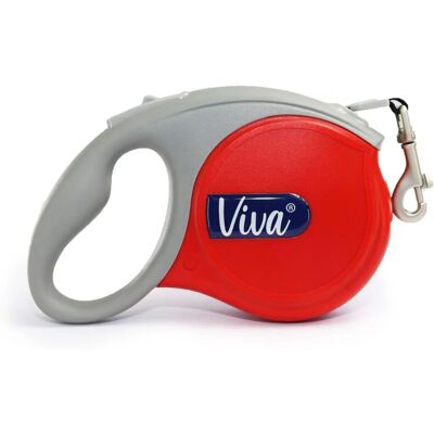 Laisse rétractable pour chien Ancol Viva - Rouge - 5m - Jusqu'à 30kg Laisse rétractable pour chien Ancol Viva - Rouge - 5m - Jusqu'à 30kg