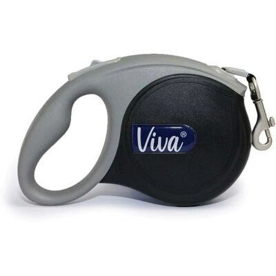 Ancol Viva Führbare Schleppleine - Schwarz - 5m - Groß (50kg) - Hundeleine Ancol Viva Führbare Schleppleine - Schwarz - 5m - Groß (50kg) - Hundeleine