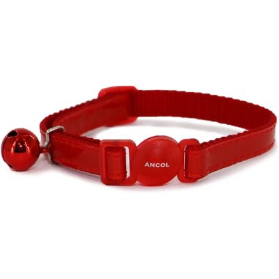 Collier pour Chat Ancol Rouge avec Boucle de Sécurité Réfléchissante - Taille Unique Collier pour Chat Ancol Rouge avec Boucle de Sécurité Réfléchissante - Taille Unique