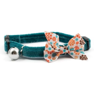 Collier pour Chat Ancol Vintage Bow Boucle Teal - 20-30cm Collier pour Chat Ancol Vintage Bow Boucle Teal - 20-30cm