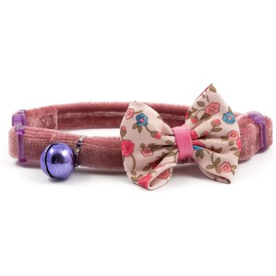Collier pour chat rose Ancol - Boucle vintage avec nœud 20-30cm Collier pour chat rose Ancol - Boucle vintage avec nœud 20-30cm