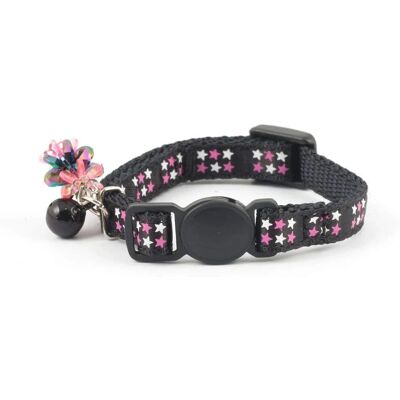 Collier pour Chatons Noirs Ancol - Bijou de Luxe, Étoiles, Boucle de Sécurité - Accessoire pour Chat Collier pour Chatons Noirs Ancol - Bijou de Luxe, Étoiles, Boucle de Sécurité - Accessoire pour Chat