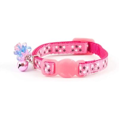 Collier Étoile Rose pour Chat - Collier pour Chat Rose Collier Étoile Rose pour Chat - Collier pour Chat Rose