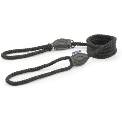 Ancol Black Rope Slip & Control Lead - Dog Accessory Ancol Black Rope Slip & Control Lead - Dog Accessory