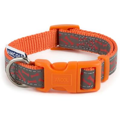 Collier pour chien ajustable Os de couleur orange Ancol - Collier pour chiens Collier pour chien ajustable Os de couleur orange Ancol - Collier pour chiens