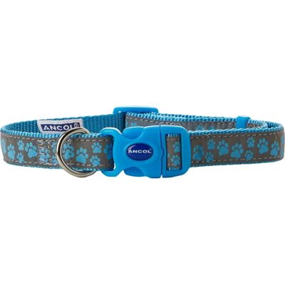 Collier en nylon bleu avec patte - Réglable 30-50cm Collier en nylon bleu avec patte - Réglable 30-50cm