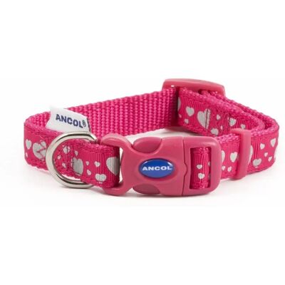 Collier pour chien à la mode Ancol cœurs roses - Collier pour chiens Collier pour chien à la mode Ancol cœurs roses - Collier pour chiens