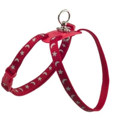 Ancol Cat Harness - Moon and Stars - Red Ancol Cat Harness - Moon and Stars - Red