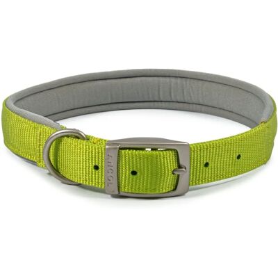 Ancol Viva Padded Nylon Collar Lime - Collars Ancol Viva Padded Nylon Collar Lime - Collars