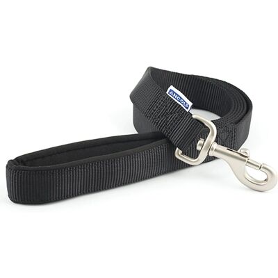Laisse en nylon rembourrée Ancol Viva - Noir Laisse en nylon rembourrée Ancol Viva - Noir