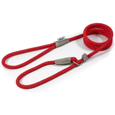 Ancol Viva Rope Slip Lead - Reflective Red 150cm x 0.8cm - Dog Lead Ancol Viva Rope Slip Lead - Reflective Red 150cm x 0.8cm - Dog Lead