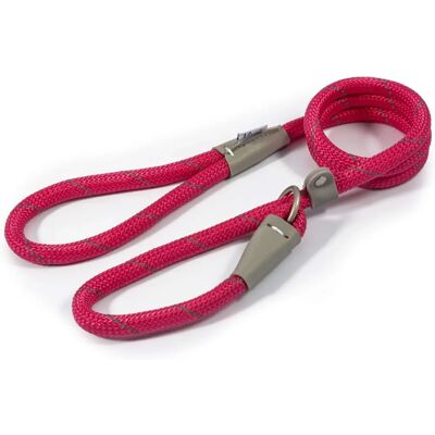 Ancol Viva Rope Slip Lead - Pink - Lightweight Weatherproof for Dogs up to 50kg Ancol Viva Rope Slip Lead - Pink - Lightweight Weatherproof for Dogs up to 50kg