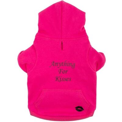 Ancol Pink Kisses Hundemantel Groß - Dog Hoodie Ancol Pink Kisses Hundemantel Groß - Dog Hoodie