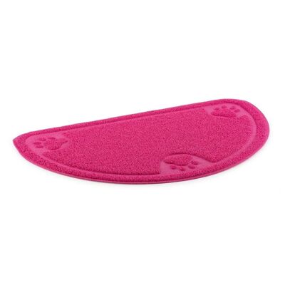 Tapis d'alimentation pour chiens Ancol Rose - D-Shape 60cm x 36cm Tapis d'alimentation pour chiens Ancol Rose - D-Shape 60cm x 36cm